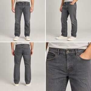 Gap Straight GapFlex Jeans Mens 34x32 Gray Stretch Denim Five Pocket Casual